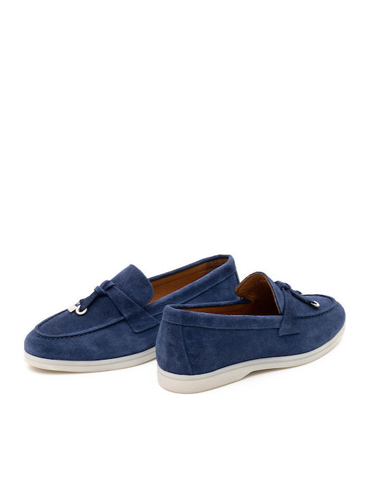 Damen Mokassins in Marineblau Farbe