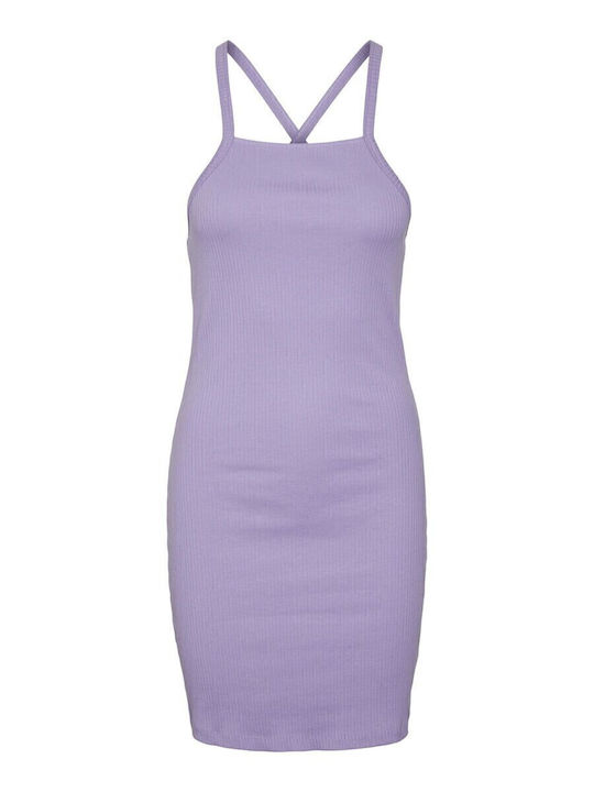 Sommer Mini Kleid Lila