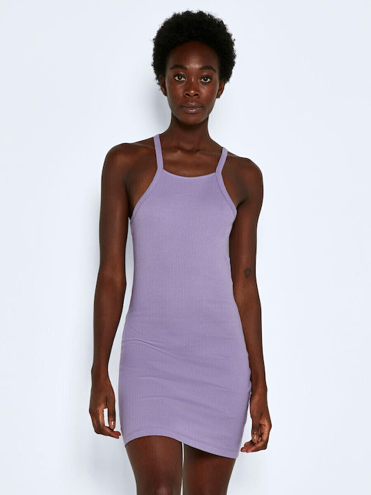 Sommer Mini Kleid Lila