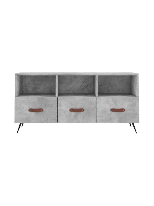 vidaXL TV-Ständer Grau M102xP36xH50cm
