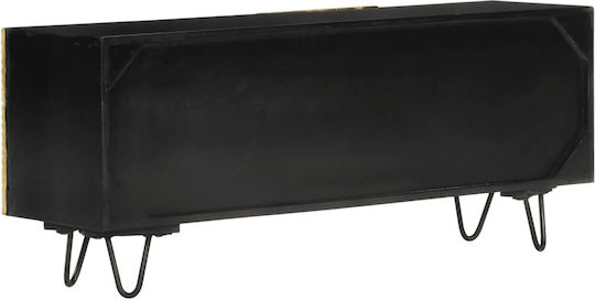TV Stand Made of Solid Wood Gold L110xD30xH45cm