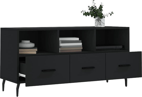 Έπιπλο Τηλεόρασης Μαύρο Μ102xΠ36xΥ50cm