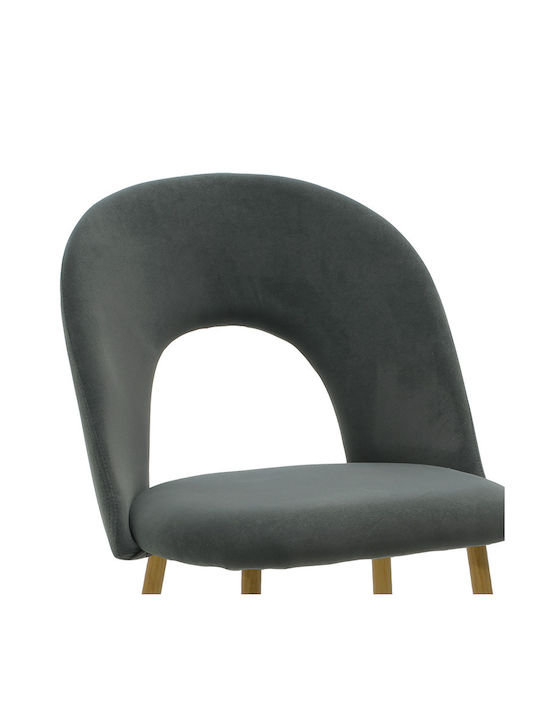Jonah Dining Room Velvet Chair Anthracite 71x68x54cm