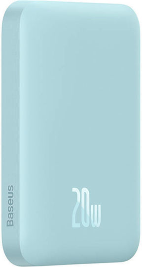 Baseus Mini Power Bank 6000mAh 20W с USB-C порт Power Delivery Светлосин