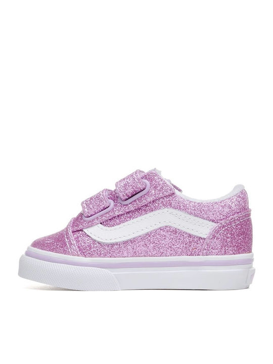TD OLD SKOOL V Kids Sneakers with Scratch Glitter Pink