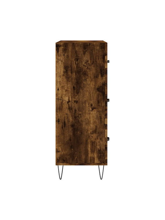 Wooden Chest of Drawers with 3 Drawers 69.5x34x90cm