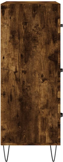 Wooden Chest of Drawers with 3 Drawers 69.5x34x90cm