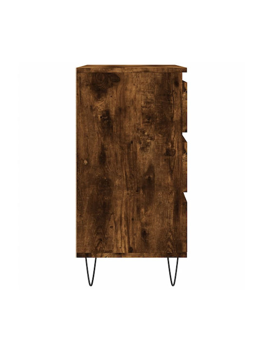 Wooden Chest of Drawers with 3 Drawers 60x35x70cm