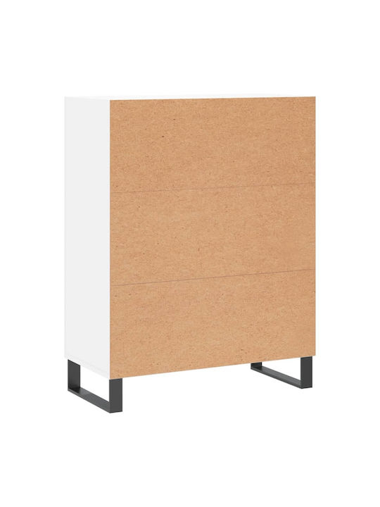 Συρταριέρα Κρεβατοκάμαρας mit 3 Schubladen Weiß 69.5x34x90cm