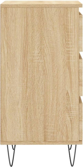 Wooden Chest of Drawers with 3 Drawers 40x35x70cm