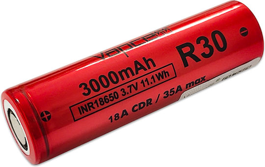 Vapcell R30 Επαναφορτιζόμενες Μπαταρίες 18650 Li-ion 3000mAh 3.7V 2τμχ
