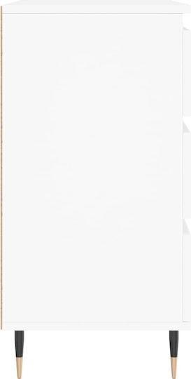 Συρταριέρα Κρεβατοκάμαρας mit 3 Schubladen Weiß 60x35x70cm