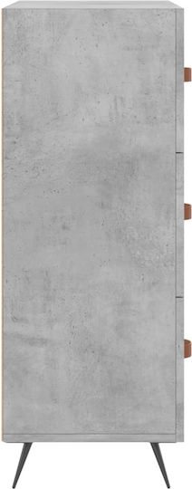 Comoda pentru Dormitor cu 3 sertare Gri 69.5x34x90buc