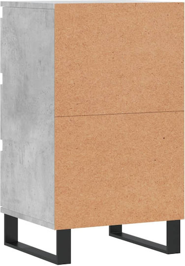 Comoda pentru Dormitor cu 3 sertare Gri 40x35x70buc