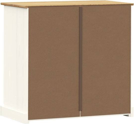 Wooden Chest of Drawers with 4 Drawers 80x40x76cm