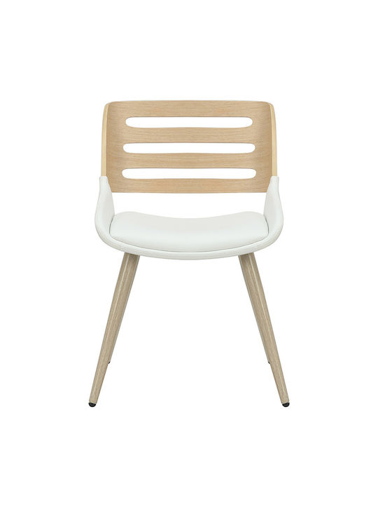 Brody Dining Room Wooden Chair White 51x55x76cm