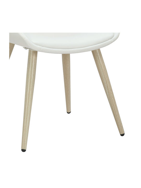 Brody Dining Room Wooden Chair White 51x55x76cm