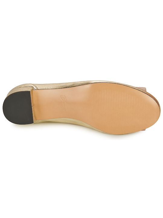 Women's Gold Ballerina Shoes