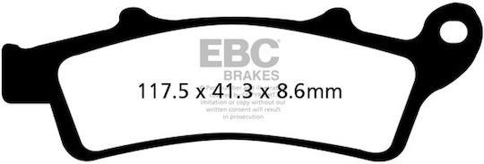 EBC Τακάκια Μοτοσυκλέτας Εμπρός για Aprilia Scarabeo Kymco People Piaggio Beverly 350