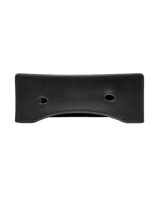 ML-Design Aufgesetztes Waschbecken Keramik 33.5x25.5x13cm Schwarz