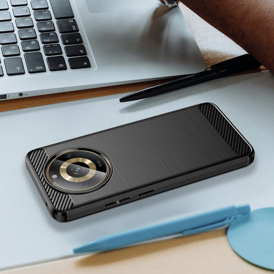 Techsuit 11 Techsuit Carbon Back Cover Σιλικόνης Μαύρο (Realme 11)
