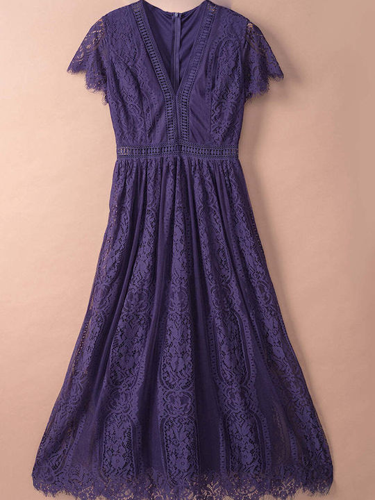 Amely Rochii de vară pentru femei Maxi Rochie Violet