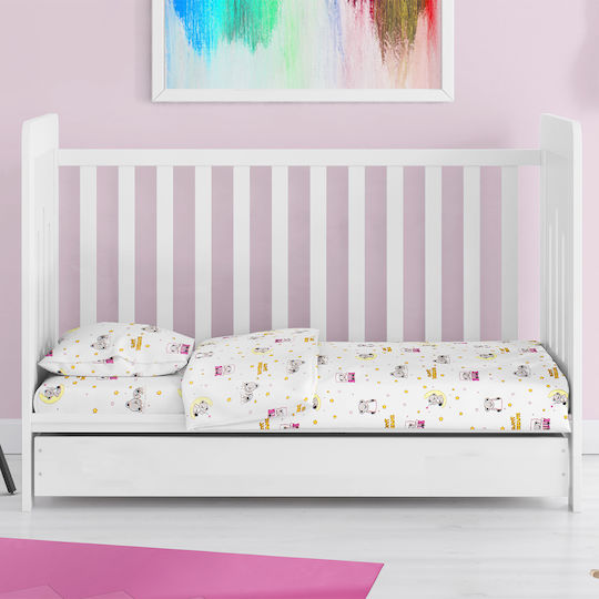 Dimcol Подредба Sweet Dreams 553 Бели 120x160см Детски Чаршафи