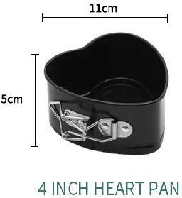 Sugar Love Formă de Patiserie pentru Chec Inima din Aluminiu 11x5x5buc 1buc