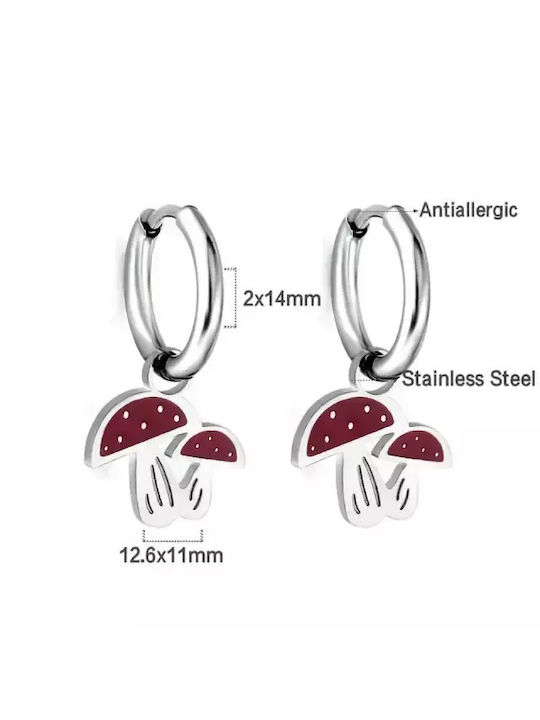 Bode Hypoallergenic Steel Hoops Μανιτάρι