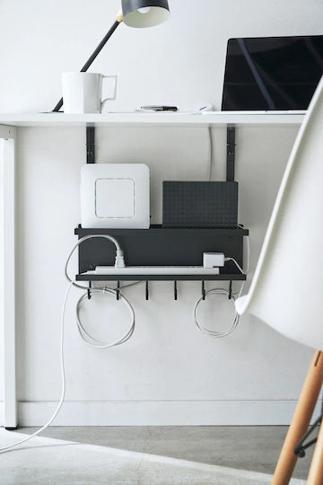 Yamazaki Raft De Organizare A Cablurilor Smart 11,5x40x43 Negru 5462 1 Buc