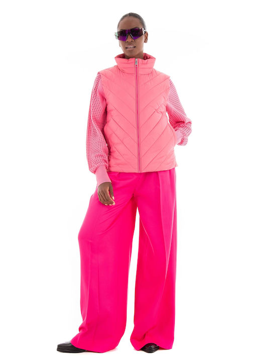 Hugo Boss Kurz Damen Ärmellos Puffer Jacke Rosa