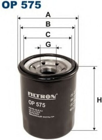 Filtron Car Oil Filter for Honda FI