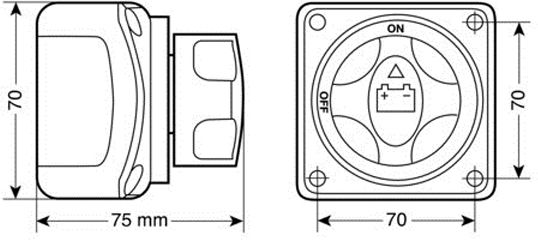 Lampa Διακόπτης Μπαταρίας Αυτοκινήτου 200A 12V-24V Universal