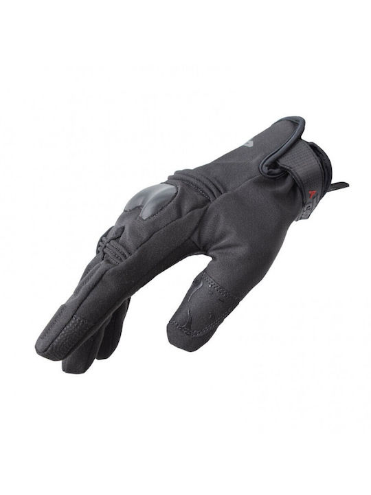 Nordcode Tech Pro Χειμερινά Ανδρικά Γάντια Μηχανής Softshell Αδιάβροχα Μαύρα