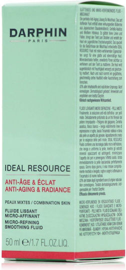 Darphin Ideal Resource Micro-Refining Cremă Fluidă Hidratantă și Anti-îmbătrânire 24h pentru Față cu Centella Asiatica 50ml