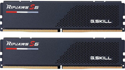 G.Skill Ripjaws S5 64GB DDR5 RAM με 2 Modules (2x32GB) και Ταχύτητα 6000 για Desktop