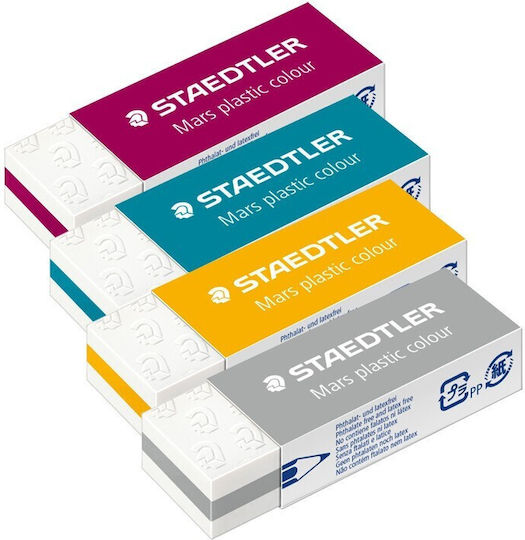 Staedtler Eraser for Pencil and Pen Mars Plastic Colour (Μiscellaneous Designs/Colors) 1pcs