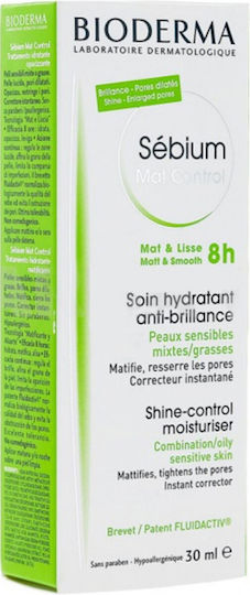 Bioderma Sebium 24ωρη Ενυδατική Λεπτόρρευστη Κρέμα Προσώπου κατά των Ατελειών με Πρεβιοτικά 30ml