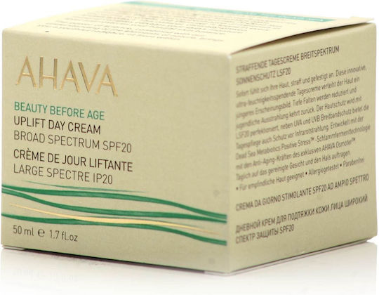 Ahava Beauty Before Age Κρέμα Προσώπου Ημέρας με SPF20 για Ενυδάτωση & Αντιγήρανση με Aloe Vera & Πεπτίδια 50ml