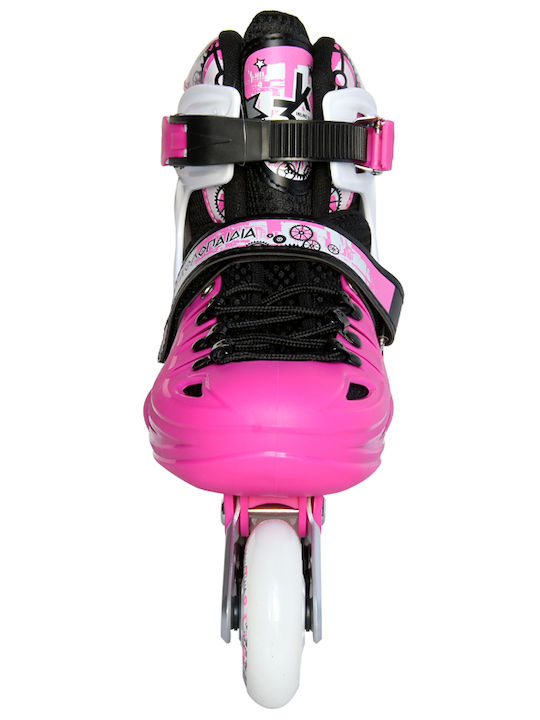 Athlopaidia Kids Adjustable Inline Rollers Pink