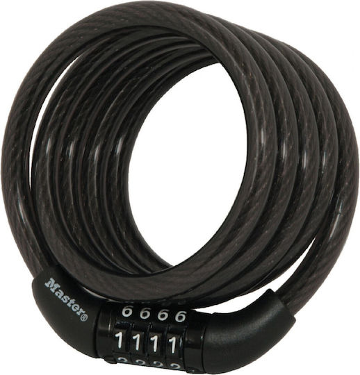 Master Lock Bicycle Cable Lock with Combination Black
