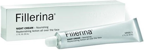 Labo Fillerina Grade 2 Ενυδατική & Αντιγηραντική Κρέμα για Πρόσωπο & Χείλη Νυκτός με Υαλουρονικό Οξύ & Πεπτίδια 50ml