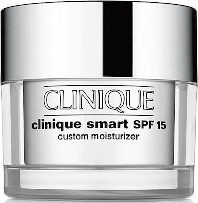 Clinique Smart Αnti-aging , Moisturizing & Firming Day Cream Suitable for Dry Skin with Hyaluronic Acid Custom-Repair 15SPF 50ml