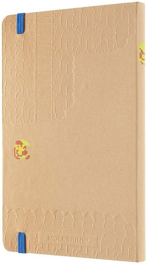 Moleskine Large Zelda Ruled Moving Σημειωματάριο Ριγέ με Λάστιχο Μπεζ