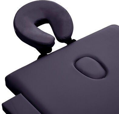 vidaXL Wooden Portable/Folding Purple Massage and Physiotherapy Bed 191x70cm 3 Positions