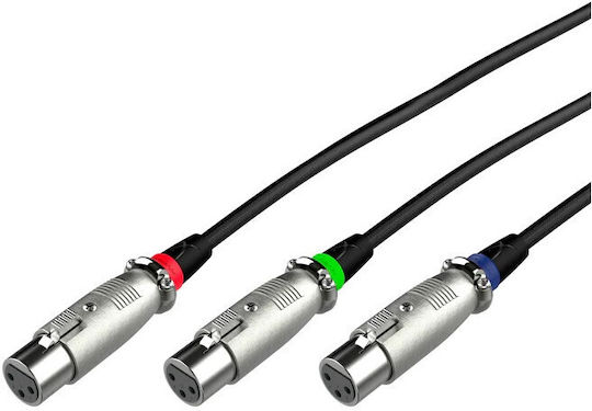 HyperX XLR male to XLR female 3m Cable (6Z2B9AA)
