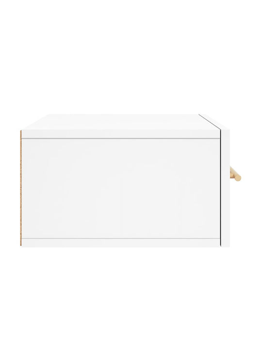 Комоди Дървени Бели 2бр 35x35x20см