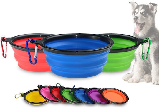 eBest Schalen aus Silikon Futter & Wasser für Hund & Katze 500ml in Grün Farbe