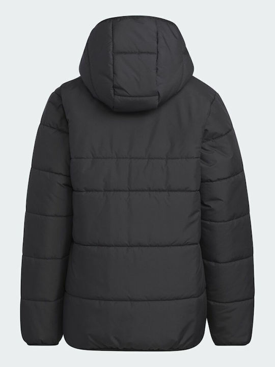 Kids' Sports Jacket Short with Hood Black