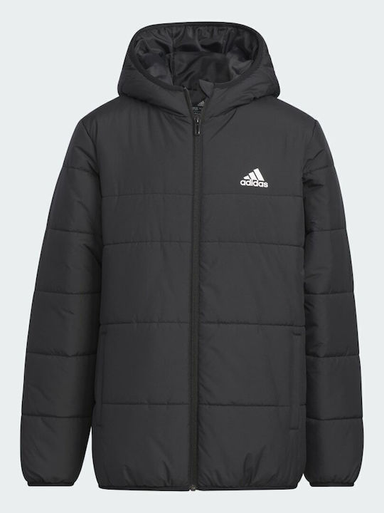 Kids' Sports Jacket Short with Hood Black
